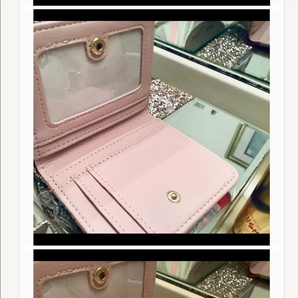 Adorable Betsy Johnson pink floral wallet - Picture 2 of 4